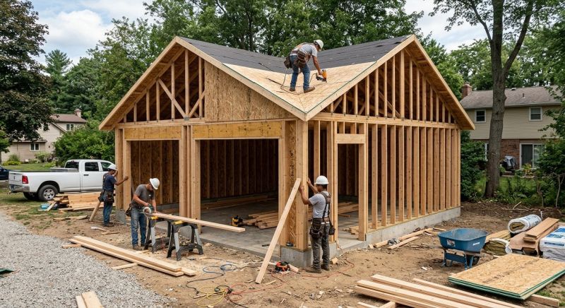 Attached Garage Construction in Pearland, TX