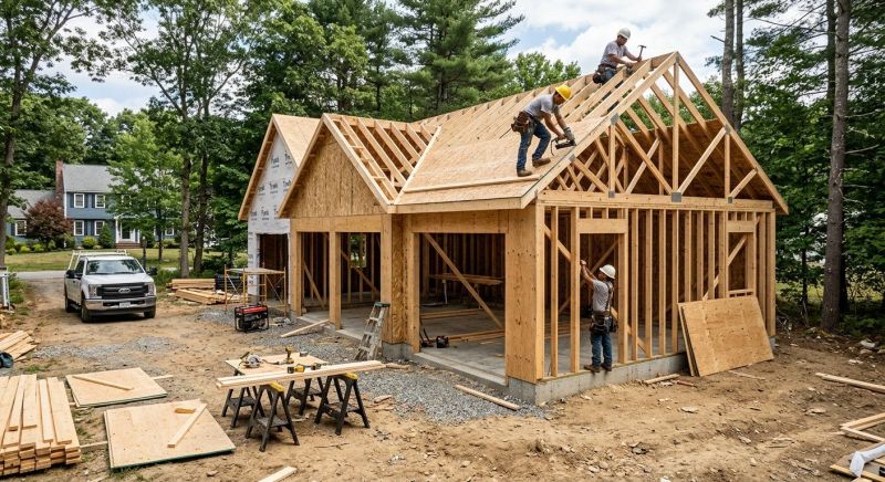 Attached Garage Construction in Houston, TX