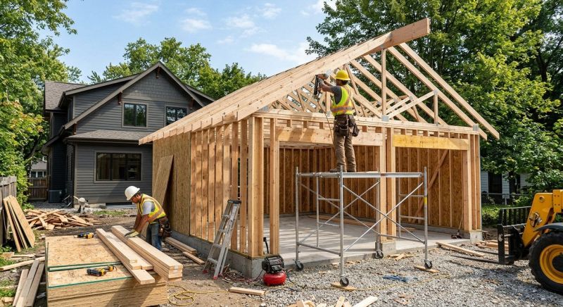 Detached Garage Construction in Conroe, TX
