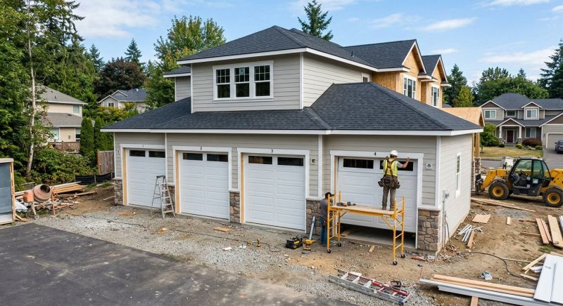 Four Car Garage Installation in North Charleston, SC