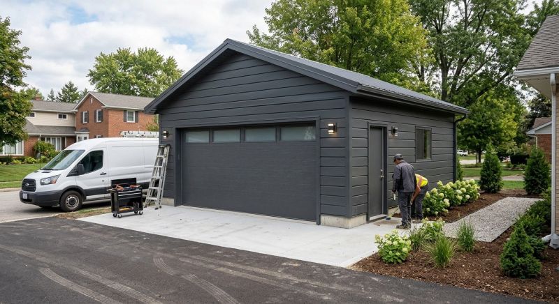 Four Car Garage Installation in Conroe, TX