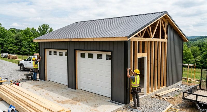 Metal Garage Construction in South Houston, TX
