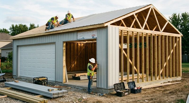 Metal Garage Construction in Las Vegas, NV