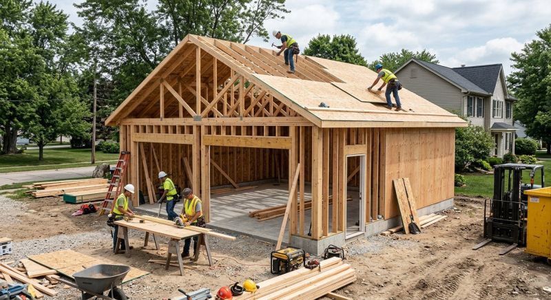 Wood Garage Installation in North Charleston, SC